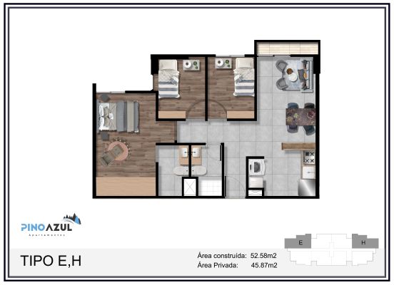 Apartamento E - H