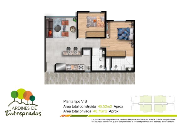 Apartamento VIS 