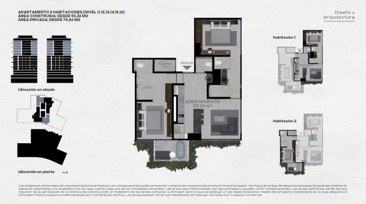 Apartamento 93m Tipo 1